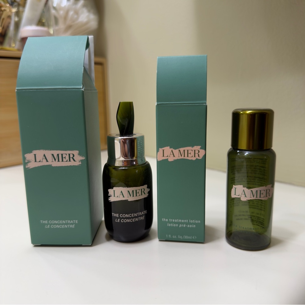 La Mer The Concentrate and Treatment Lotion Empties